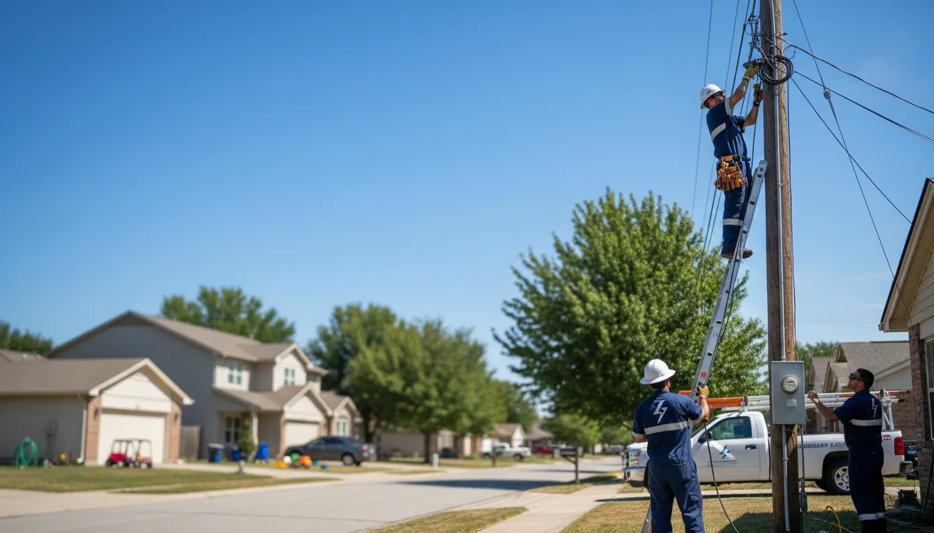Residential electrician providing installation services in Cedarburg, WI